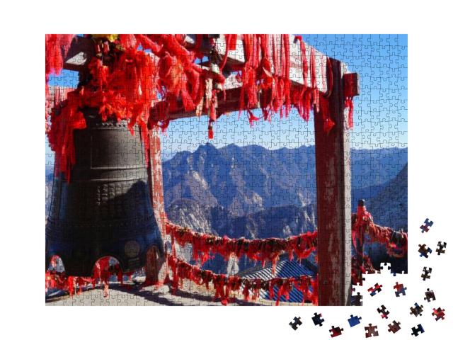 Puzzle 1000 Teile „Große Glocke am Hua Shan“