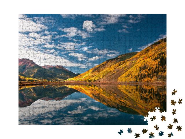 Puzzle 1000 Teile „Rocky Mountain: Colorado zum Herbst“
