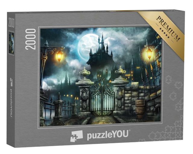 Puzzle 2000 Teile „ Halloween-Schloss“