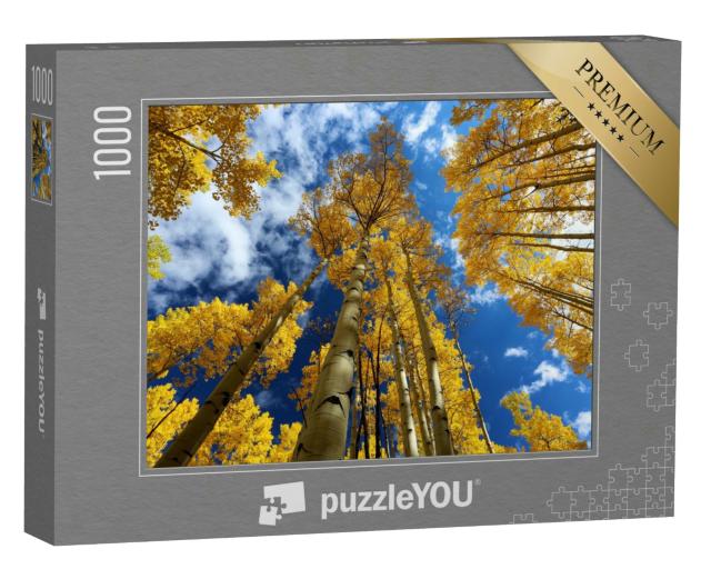 Puzzle 1000 Teile „Der Herbst in den Rocky Mountains mit goldenen Aspen, Colorado“