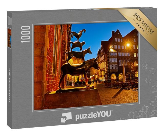 Puzzle 1000 Teile „Am Abend in Bremen“