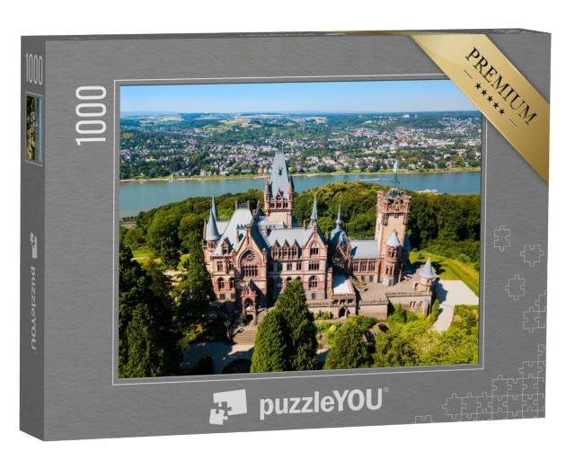 Puzzle 1000 Teile „Schloss Drachenburg nahe Bonn in Königswinter am Rhein, Deutschland“