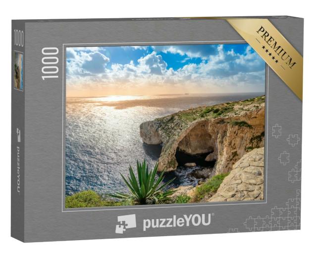 Puzzle 1000 Teile „Blaue Grotte, Malta“