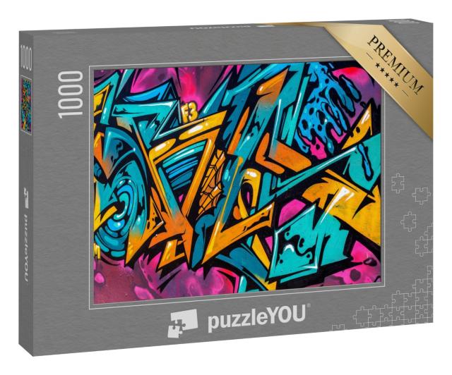 Puzzle 1000 Teile „Graffiti an den Wänden der Stadt“