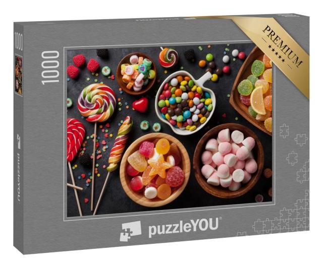 Puzzle 1000 Teile „Bunte Bonbons, Gelee und Marmelade“