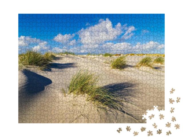 Puzzle 1000 Teile „Dünen an der Nordseeküste auf der Insel Amrum, Deutschland“