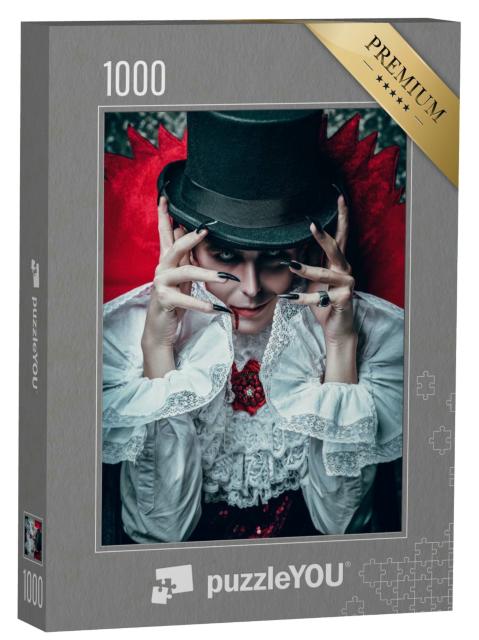 Puzzle 1000 Teile „Porträt eines traditionellen Vampir-Aristokraten“