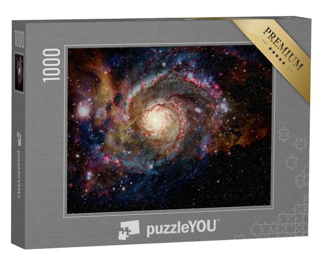 Puzzle 1000 Teile „Galaxie und Nebel, Elemente dieses Bildes zur Verfügung gestellt von der NASA“