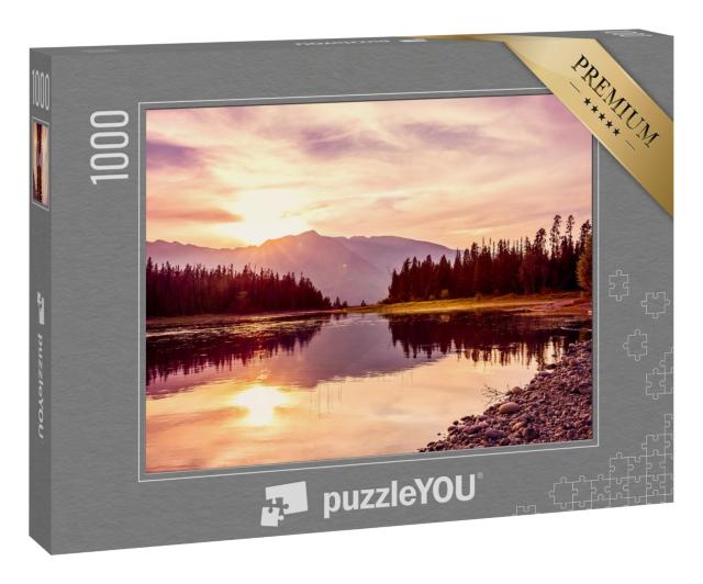 Puzzle 1000 Teile „Jackson Lake, Grand Teton National Park, Wyoming, USA“