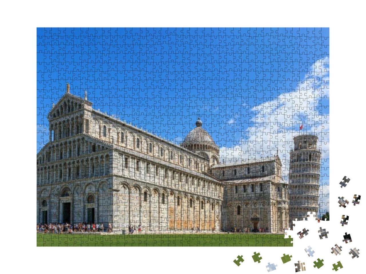 Puzzle 1000 Teile „Santa Maria Assunta und schiefer Turm von Pisa“