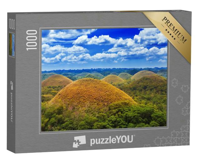 Puzzle 1000 Teile „Schokoladenhügel auf der Insel Bohol, Philippinen“
