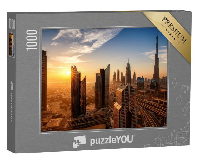 Puzzle 1000 Teile „Dubai bei Sonnenaufgang“