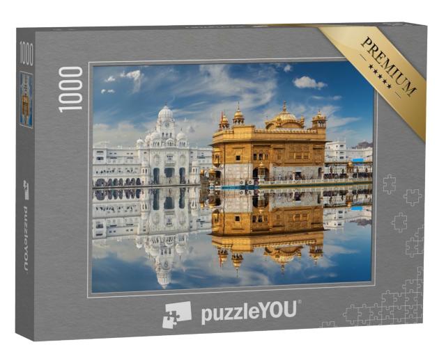 Puzzle 1000 Teile „Sikh-Gurdwara: Golden Temple in Punjab, Indien“