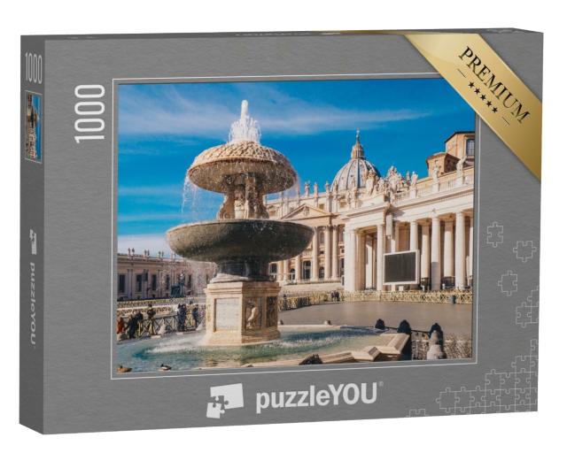 Puzzle 1000 Teile „Petersdom und Petersplatz“