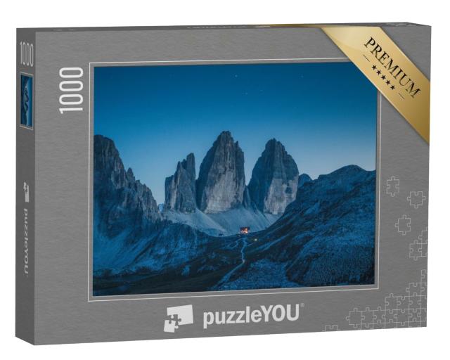 Puzzle 1000 Teile „Schöner Blick auf die berühmten Drei Zinnen, Südtirol, Italien“