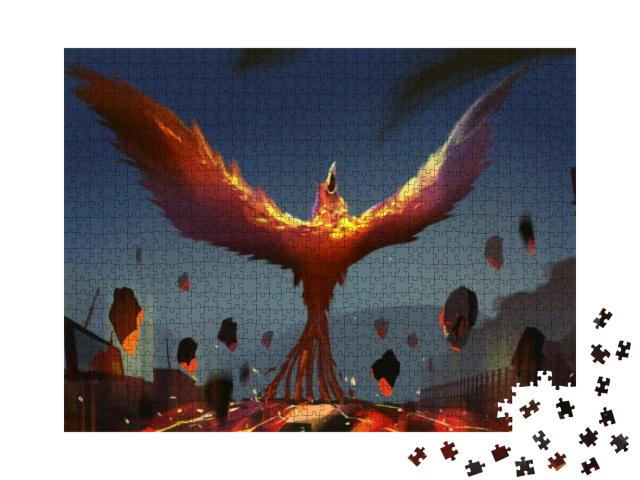 Puzzle 1000 Teile „Die Auferstehung des Phönix“