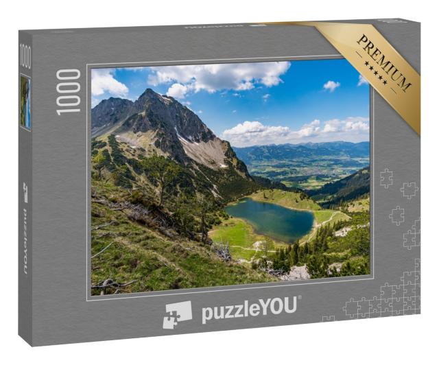 Puzzle 1000 Teile „Entschenkopfübergang mit fantastischem Panoramablick“
