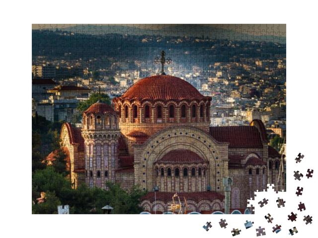 Puzzle 1000 Teile „St. Paul Kirche Agios Pavlos, Thessaloniki, Griechenland“