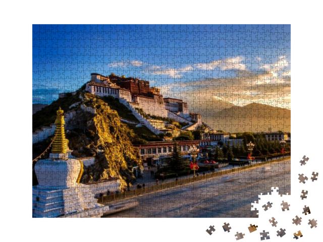 Puzzle 1000 Teile „Potala-Palast, ehemaliger Palast des Dalai Lama“