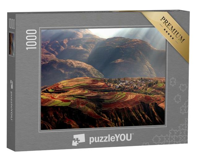 Puzzle 1000 Teile „Als Ackerland genutzte Terrassen in der Provinz Yunnan, China“