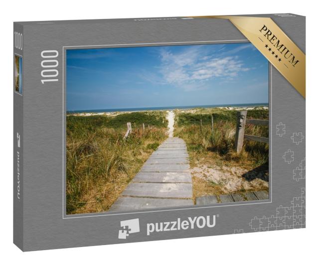Puzzle 1000 Teile „Waldweg zum Strand von Wangerooge“