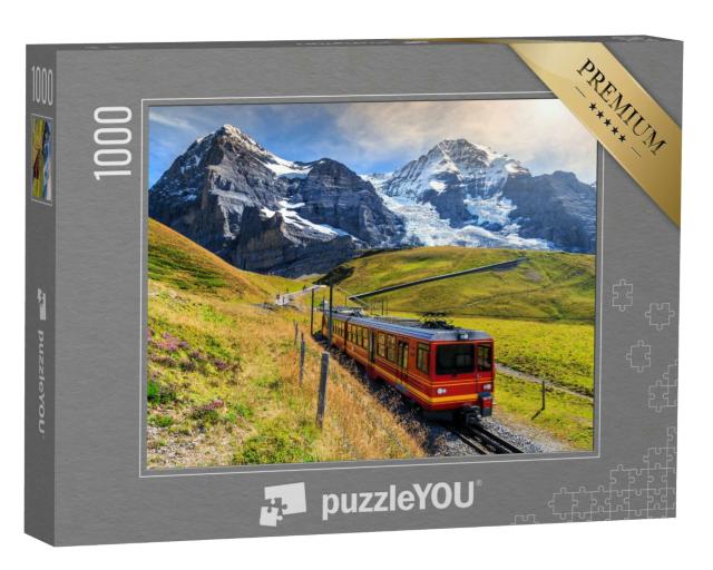 Puzzle 1000 Teile „Jungfraubahn im Berner Oberland, Schweiz“