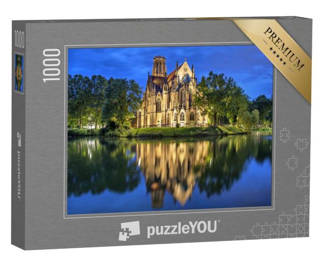 Puzzle 1000 Teile „Johanniskirche am Abend in Stuttgart, Deutschland“