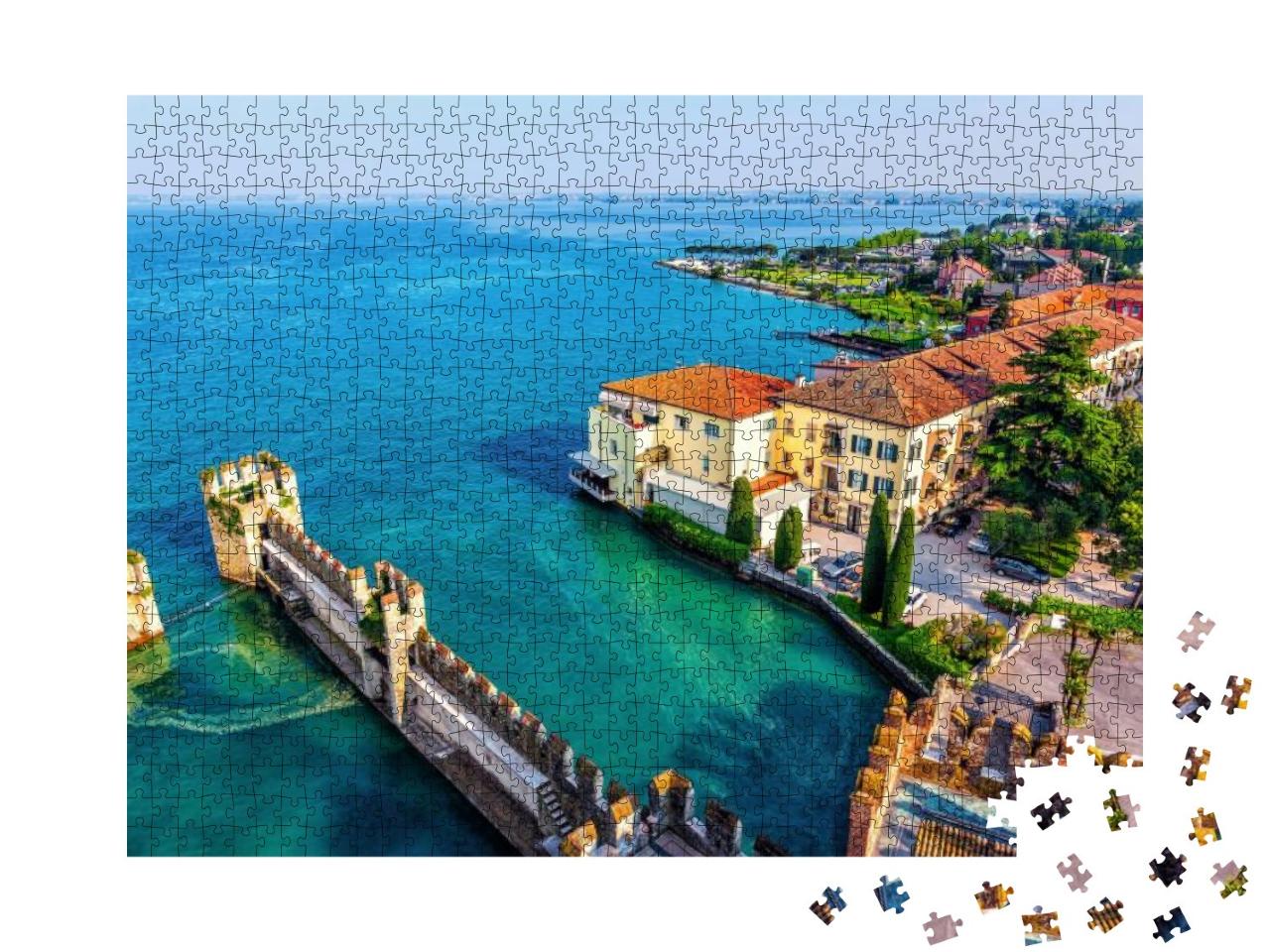 Puzzle 1000 Teile „Sirmione am Gardasee, Italien“