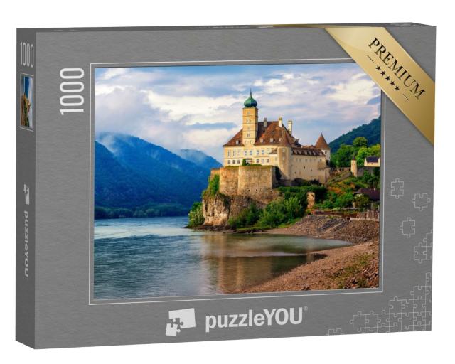 Puzzle 1000 Teile „Burg Schonbuhel auf einem Felsen an der Donau“
