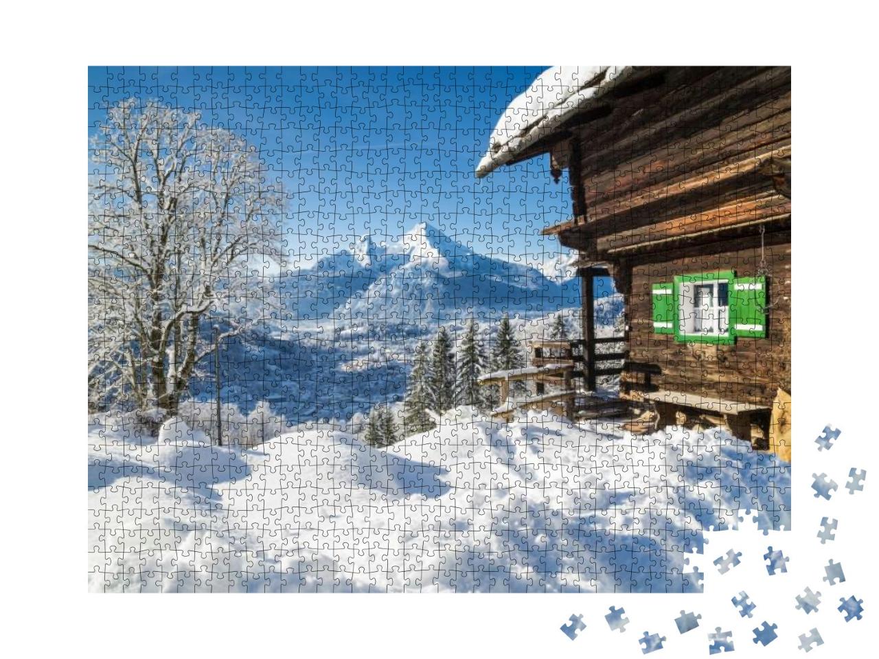 Puzzle 1000 Teile „weißes Winterwunderland, Österreich“
