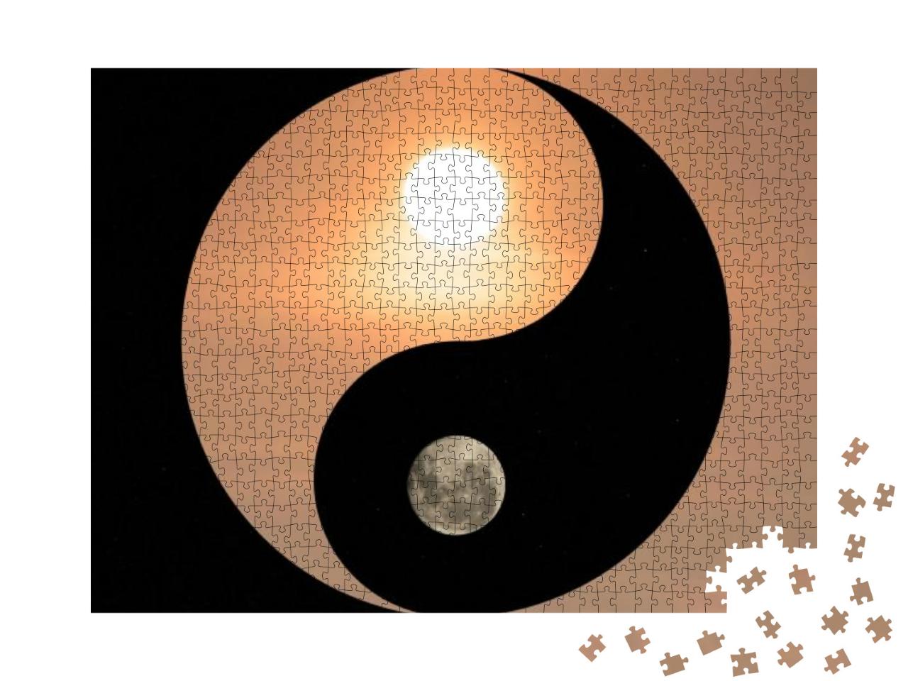 Puzzle 1000 Teile „Symbol für Yin und Yang“