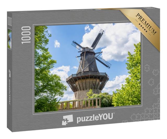 Puzzle 1000 Teile „Windmühle im Park Sanssouci, Potsdam, Deutschland“
