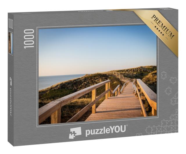 Puzzle 1000 Teile „Strandtreppen-Wanderweg auf der Insel Sylt“