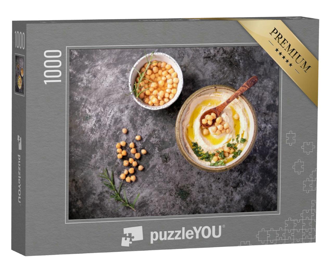 Puzzle 1000 Teile „Hausgemachte Hummus-Schale“