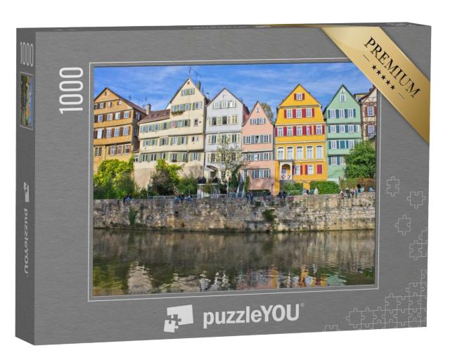 Puzzle 1000 Teile „Tübingen, Altstadtansicht am Neckar, Deutschland“