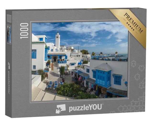 Puzzle 1000 Teile „Schöne Aussicht auf Sidi Bou Said, Tunis, Tunesien“