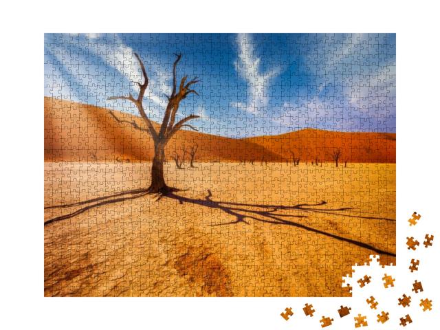 Puzzle 1000 Teile „Baum in der Namib-Wüste, Südafrika“