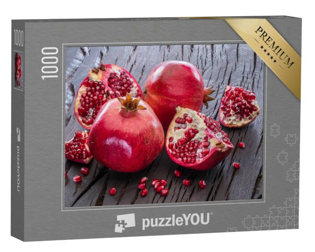 Puzzle 1000 Teile „Reife Granatapfelfrüchte“