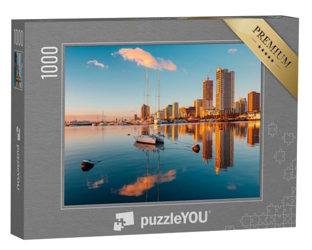 Puzzle 1000 Teile „Skyline von Manila City und Manila Bay“