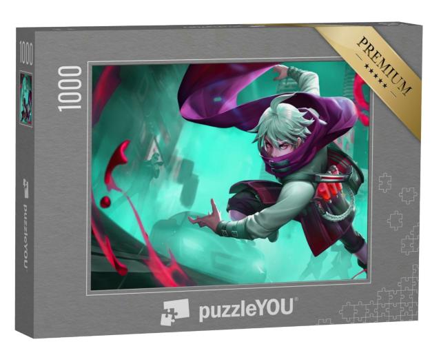 Puzzle 1000 Teile „Ein Anime Charakter, Ninja“