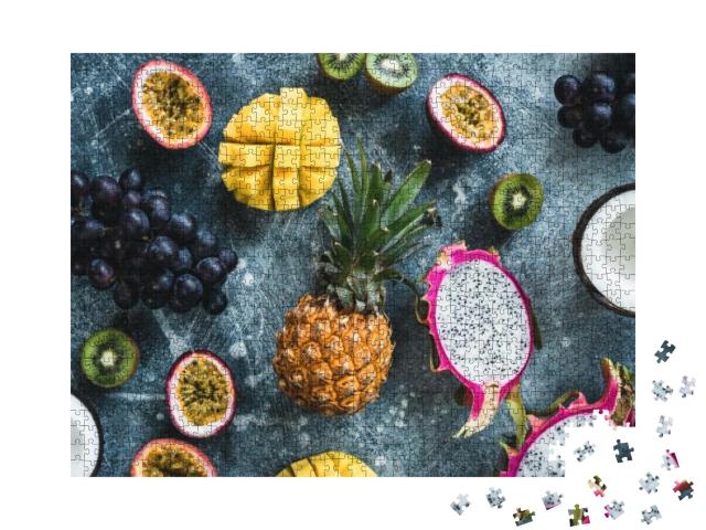 Puzzle 1000 Teile „Tropische Früchte, exotische Früchte “