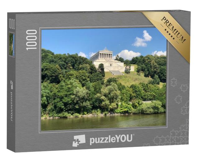 Puzzle 1000 Teile „Walhalla: Ruhmeshalle oberhalb der Donau, Regensburg“