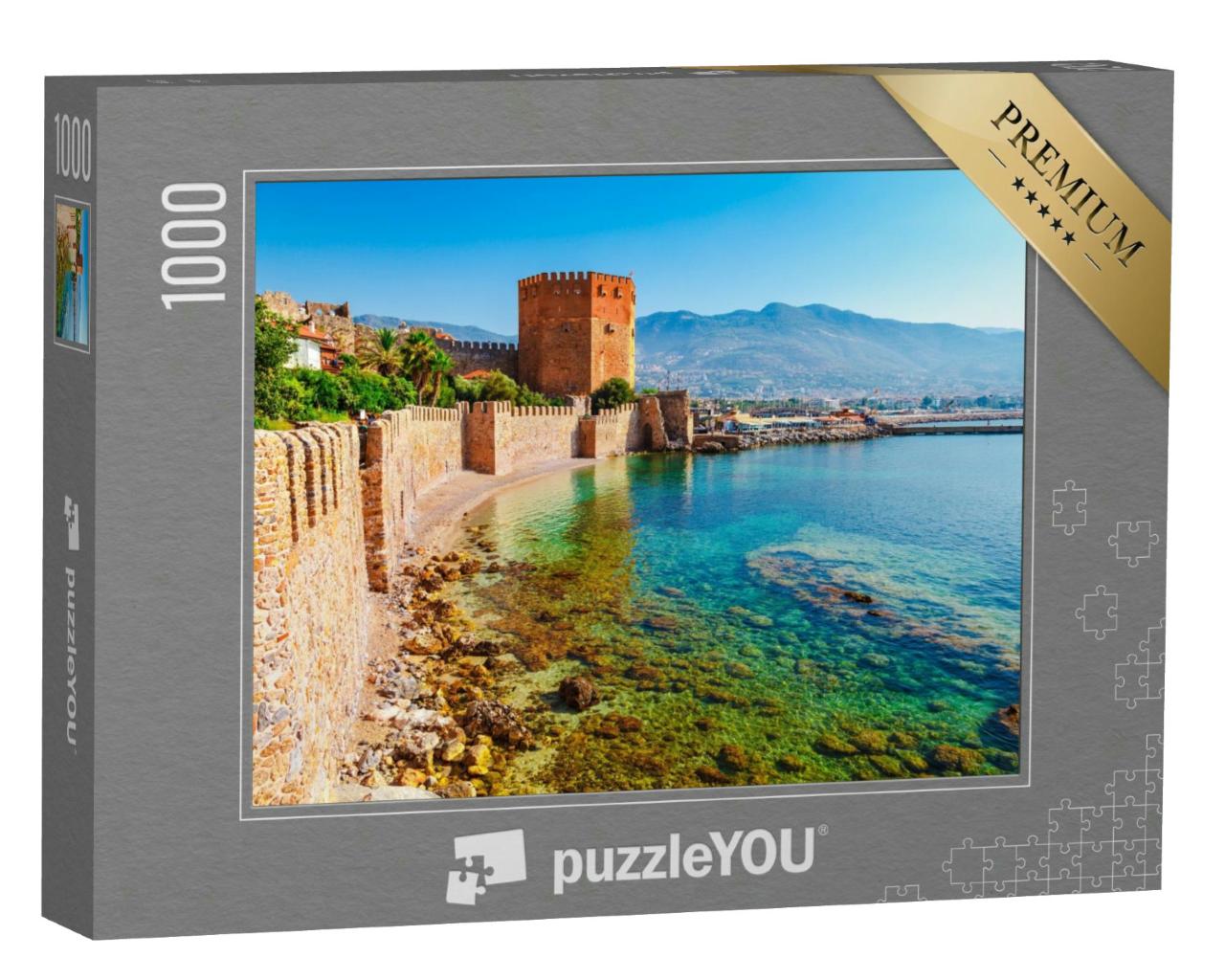 Puzzle 1000 Teile „Sommertag am Kizil Kule-Turm auf der Halbinsel Alanya“