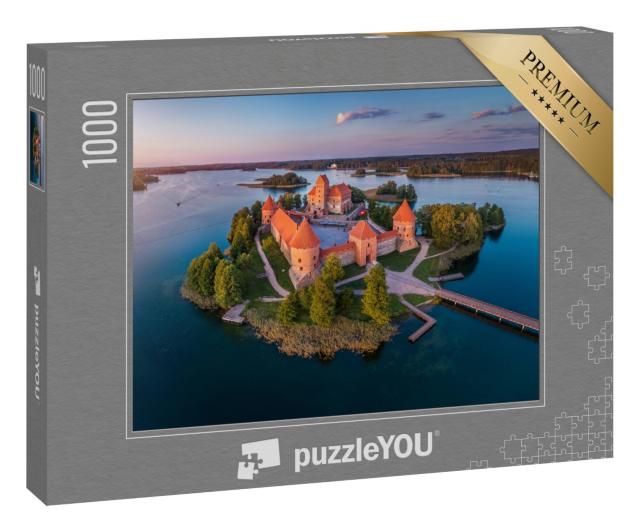 Puzzle 1000 Teile „Burg Trakai im Galve-See, Litauen“
