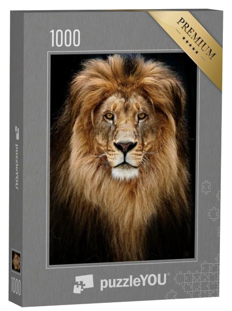 Puzzle 1000 Teile „Porträt eines beeindruckenden Löwen“
