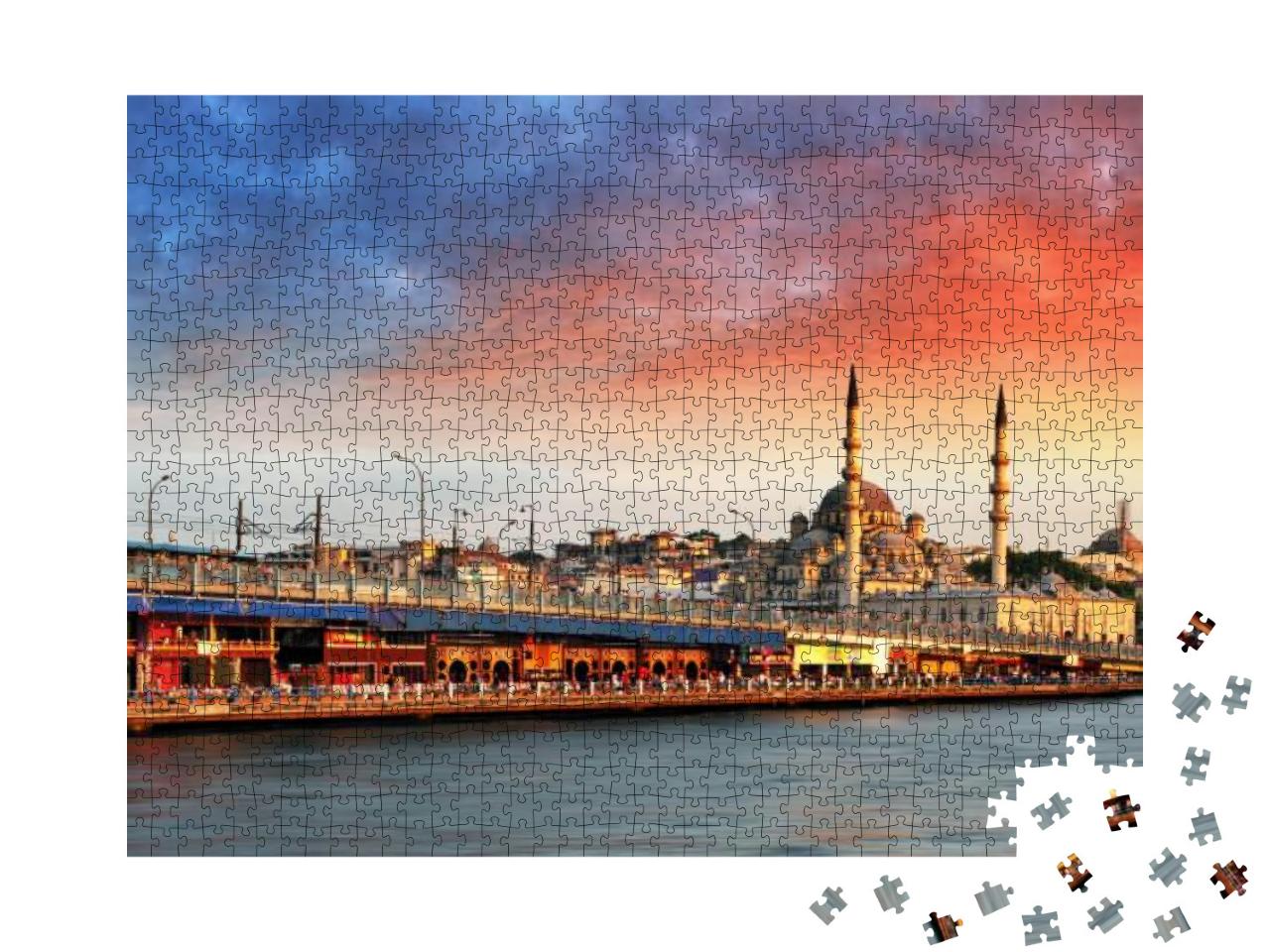 Puzzle 1000 Teile „Istanbul im Sonnenuntergang, Türkei“