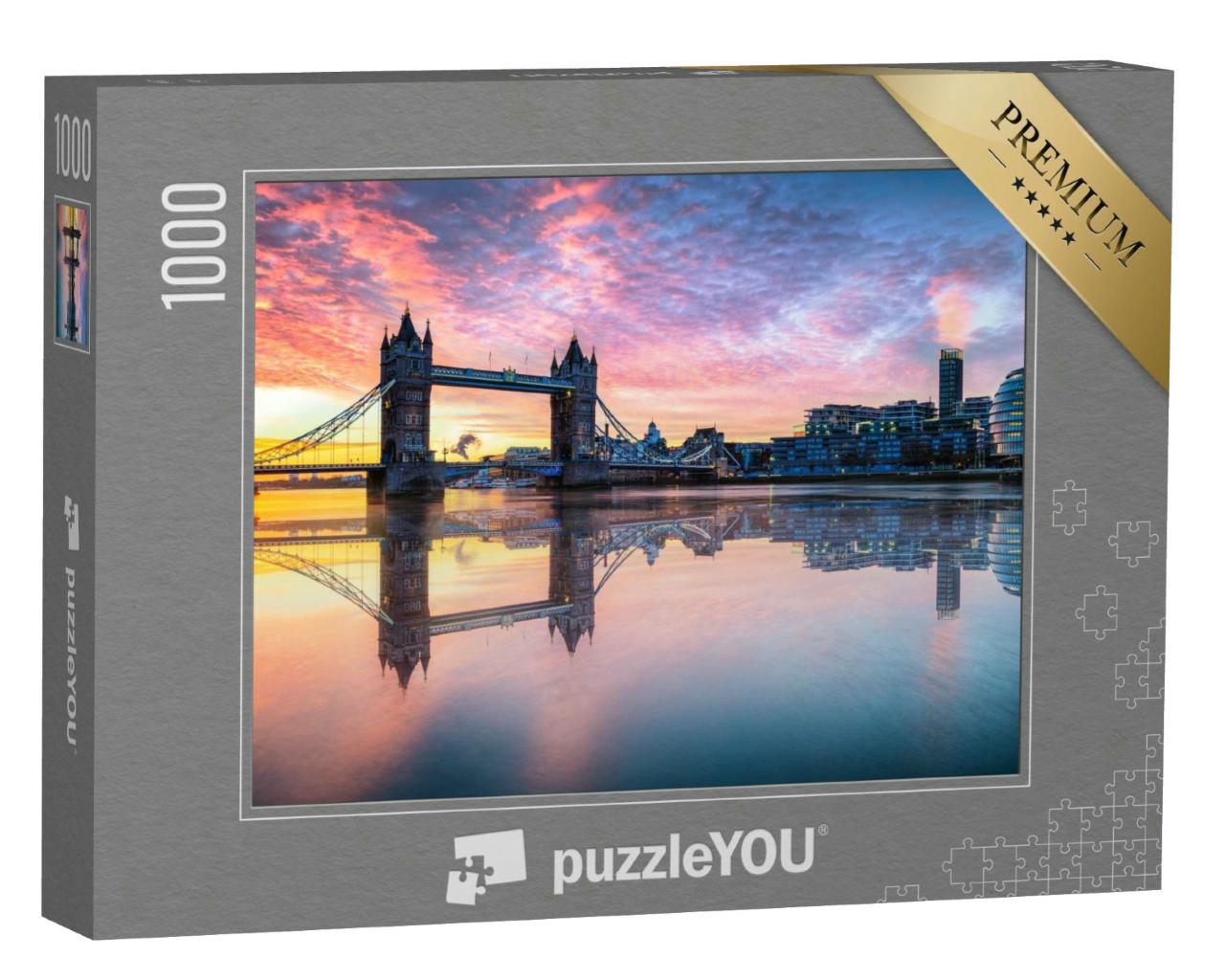 Puzzle 1000 Teile „Tower Bridge bei Sonnenaufgang, London“
