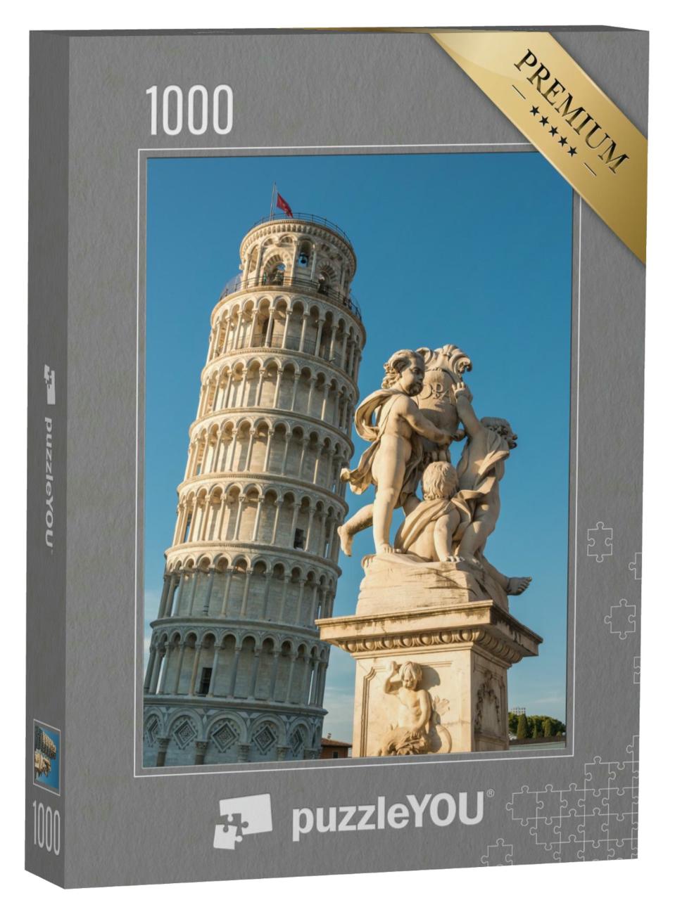 Puzzle 1000 Teile „Der Campo Santo in Pisa oder auch Der schiefe Turm“