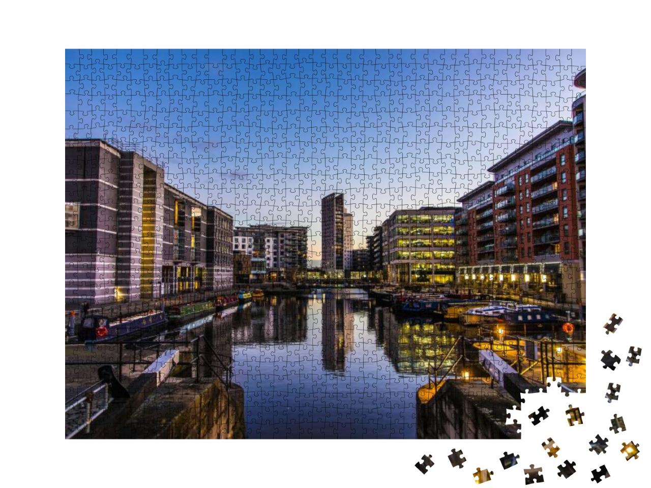 Puzzle 1000 Teile „Leeds: Hafen“