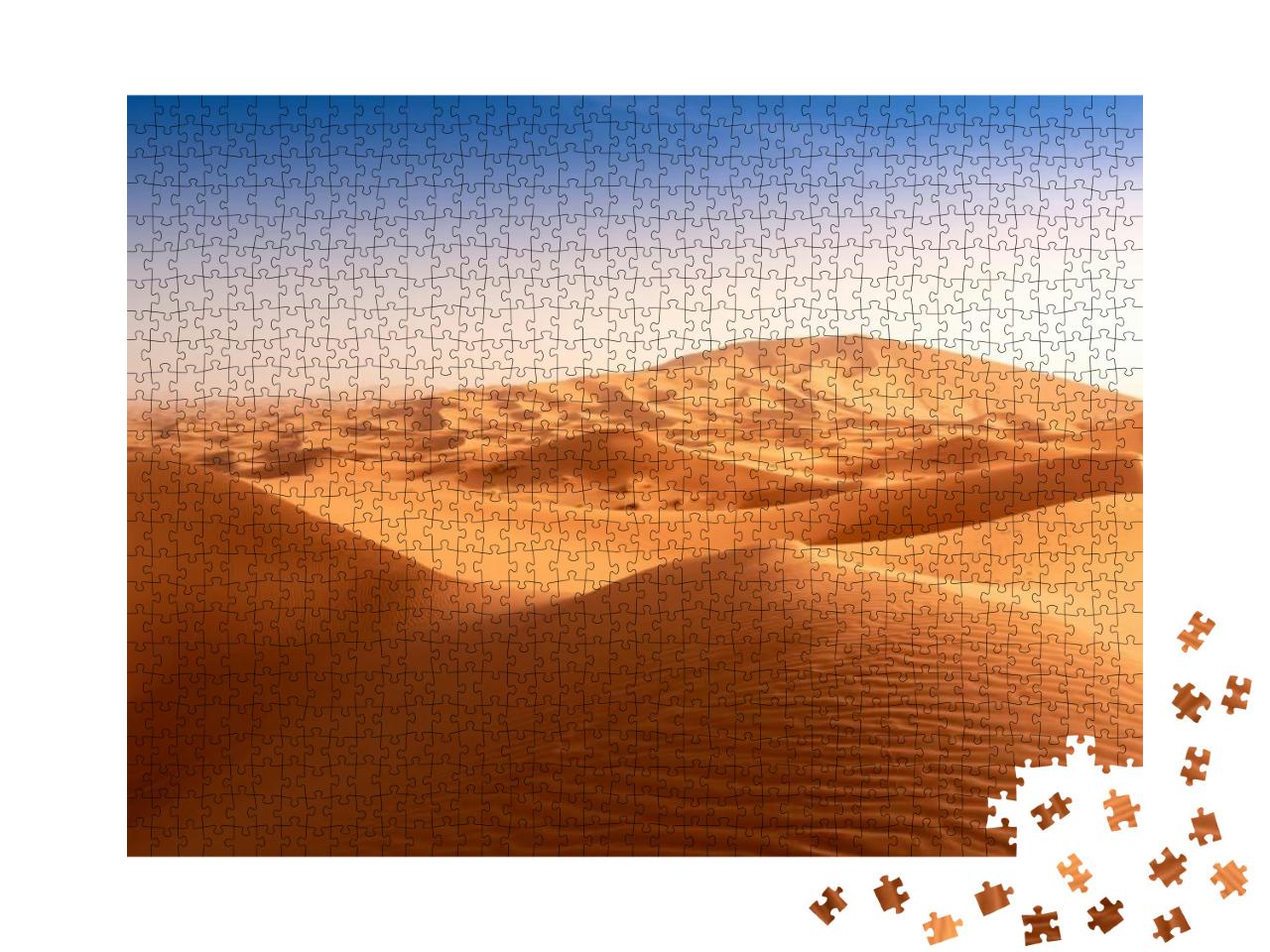 Puzzle 1000 Teile „Sanddünen in der Wüste Sahara in Marokko“